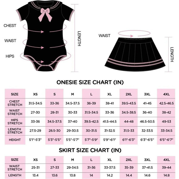 Littleforbig Cotton Romper Pajamas Black Cosplay Magical Onesie Skirt Set - Picture 4 of 7